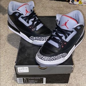 Jordan retro 3 black cement